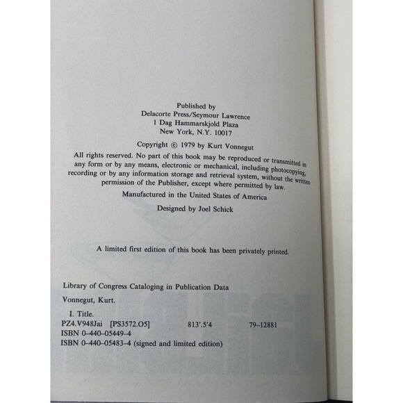 JAILBIRD by Kurt Vonnegut - Picture 2 of 8
